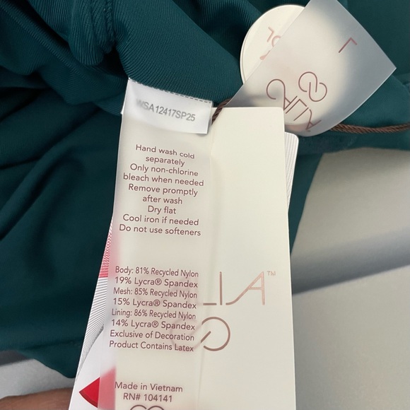 NWT CALIA Women's Large Strappy Back Swim Dress Sea Green Beach Pool Vacation - Picture 11 of 11